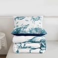 thumbnail image 5 of Erosebridal Watercolor Crab Turtle Twin Comforter Sets,Nautical Marine Animals Bedding Set For Men Women, Reversible 2-Piece, 5 of 7