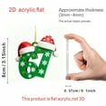 thumbnail image 5 of WKSCLPAI Christmas Gingerbread 67 Ornament 2025, Santa Says 67 Christmas Tree Hanging Decorations, Funny 67 Meme Ornaments for Home Holiday Decor, Durable Acrylic, Xmas Gifts(D), 5 of 7