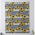 thumbnail image 4 of Barefoot Bungalow Sunflower Floral,Plaid Microfiber/Polyester Throw, 50" x 60", 4 of 4