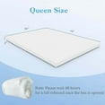 thumbnail image 3 of Costway 3" Gel-Infused Memory Foam Mattress Topper with Removable & Washable Cover Queen, 3 of 9