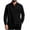 Black, variant on Lenpel Men's Button down Shirts Fall Long Sleeve Collared Solid Color Shirts with Pocket Business Casual Tops(Yellow,X-Large)