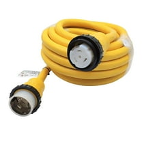 Parkworld 60943 Marine Shore Power Extension Cord 50 AMP SS2-50P to SS2-50R, Marine Shore Power Cord SS2-50 male to female 50A 125V/250V (36FT)
