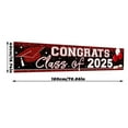 thumbnail image 2 of Yongcuo Graduation Party Banner 2025 Large Congrats Class of 2025 Decoration, Red & Black Glitter Theme, Indoor Outdoor Use Multicolor, 2 of 4