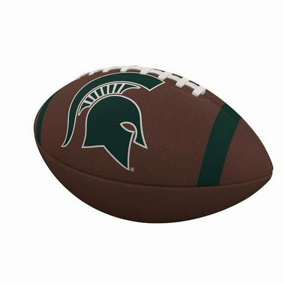 MI State Spartans Team Stripe Official-Size Composite Football