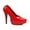 Red, variant on Shoes E-652-Prince 6.5" Stiletto Heel Womens Pump. Red / 5