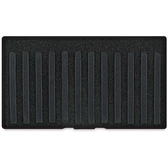 Conté Pastel Crayons Black 2B