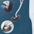thumbnail image 4 of Curved Toilet Brush, Bathroom Cleaning Scrub Brush with Long Handle, Hanging Portable Toilet Bowl Brush, Toilet Cleaning Brushes Bathroom Accessories, 4 of 7