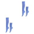 thumbnail image 3 of relayinert Lot de 2/lot Chaussettes Stablement Fixes Sans Fil en Vrac Confortables à Porter Polyester Polyester Respirant Bleu Ciel 2Set, 3 of 6