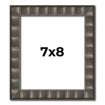 7x8 Frame Black Brown Chestnut Mosaic Solid Wood Picture Frame | 1.125 Inch Moulding Width |