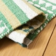 thumbnail image 5 of SAFAVIEH Montauk Kenyon Southwestern Cotton Area Rug, Green/Ivory, 5' x 8', 5 of 8