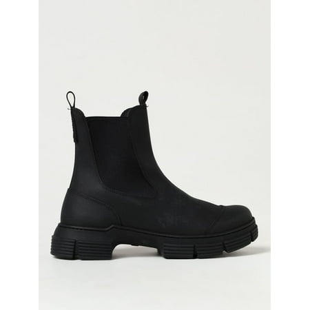 

Ganni Flat Ankle Boots Woman Black Woman