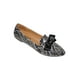 thumbnail image 1 of FLAT BALERINA VESTIR CASUAL LEON MUJER DAMA INOX SERPIENTE SINTETICO 7970 LEON  7970p, 1 of 3