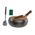 thumbnail image 3 of Wok Pan 9.45 [Wok Cooking Cooking Multipropiors Flat Botthip Tinking Tradicional De Cocina, 3 of 8