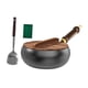 thumbnail image 2 of Sartén Wok Wok chino Fondo plano Fácil de limpiar Resistente Wok de 9,45 "Utensilios de cocina antiadherentes multiusos Sartén para gas de inducción, 2 of 9