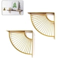 thumbnail image 1 of Rawiri Pack de 2 soportes para estantes en forma de abanico para cocina, salón, 1 of 5