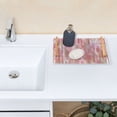thumbnail image 7 of Bath Accessories Sets Single Print Decorative Tray With Handle For Home Bathroom Bedroom Iridescent Glass, 7 of 7