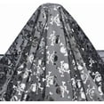 thumbnail image 6 of 2x1.6m/2.2Yards x 63Inch Witches Silver Foil Tulle Pumpkin Black Web Fabric Cat Bat Pattern Mesh Fabric Rectangle Star Polka Dots Craft Fabrics, 6 of 9
