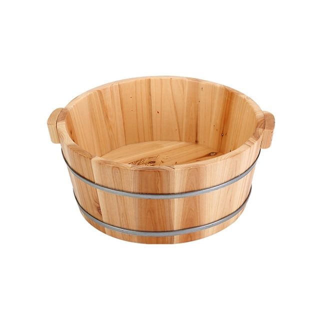 Lavabo de madera para pies reutilizable, para pedicura, hecho a mano, cómodo para uso en casa o en la oficina. 16x36cm un