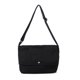 thumbnail image 1 of Bolso bandolera de lona para mujer, bolso bandolera informal, bolso de estudiante (negro), 1 of 9