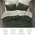 thumbnail image 3 of U by Bedsure 3 Pieces King Comforter Bedding Set, Dark Green Comforter Set for All Seasons, 1 Lightweight Prewashed Comforter and 2 Pillowcases, King, Dark Green, 3 of 5