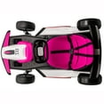 thumbnail image 4 of Joyracer 24V Ride on Toys, Kids Electric Go Kart 400W Motor Power Car Wheel for Kids, Spray, 6-9MPH, Gravity Steering, Outdoor Toys, Bluetooth/Music, Age 6+, Rose Pink, 4 of 10