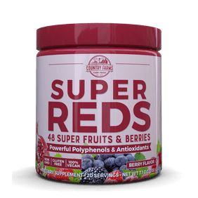 Country farms super reds drink mix, berry, 7.1 oz., 20 servings