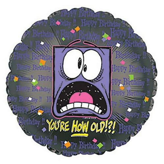LOONBALLOON Birthday-over-the-hill Balloons, 17″ TUDES YOU'RE HOW OLD?