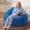 Blue, variant on Fulsmile 2.5FT Large Teardrop Bean Bag Chair with Memory Foam Filler Included, Removable Corduroy Cover, Adult Bean Bag for Bedroom Living Room, Black