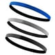 thumbnail image 3 of 3 diademas deportivas delgadas elásticas antideslizantes que absorben la humedad transpirable para ejercicio fútbol entrenamiento mujeres , GRIS, 3 of 7
