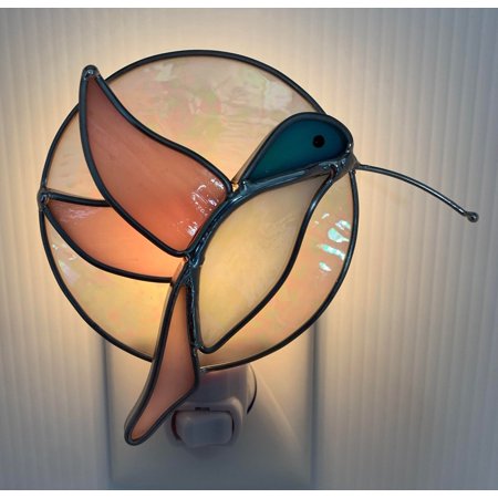 

Hummingbird Stained Glass Nightlight - Free Shipping - Made in USA