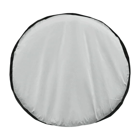 Unique Bargains Black Silver Tone Large Size 80x47cm Oxford Cloth Waterproof Tire Storage Bag Wheel Cover with Tire Handle for Car