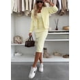 thumbnail image 2 of EASYBRAUS Women Two Piece Maxi Skirt Set Button Cardigan Solid Summer 2026 Casual Outfit S-3XL, 2 of 6