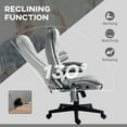thumbnail image 6 of 6-Point Vibrating Massage Office Chair with Lumbar Heat, Adjustable Height Executive Desk Chair, Gray High-Back Ergonomic Computer Chair, 6 of 9