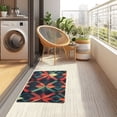 thumbnail image 4 of Yayeee Doormat for Indoor Entrance 32" x 20" Non Slippery Floor Rug, Red Abstract, 4 of 8