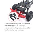 thumbnail image 3 of Aceptador de choque Gasket RC Accesorios para automóviles Metal Durable Coches Herramientas para reemplazar vehículos Reemplazo de piezas para D90 D91 D96 Negro 1 Conjunto Guardurnaity FN001610-02, 3 of 6
