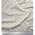 thumbnail image 1 of Soimoi Silk Fabric Leaves & Floral Artistic Print Sewing Fabric Yard 42 Inch Wide, 1 of 5