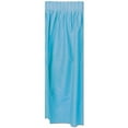 thumbnail image 4 of Plastic Table Skirting 29" X 14' Turquoise - 6 Pack (1 Per Package), 4 of 6