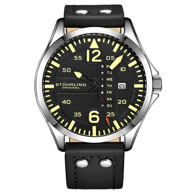 Aviador de cuarzo japonés 43 mm