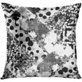 thumbnail image 1 of EREHome Zoo Patchwork Design Striped with Herringbone Leopard and Watercolor Effect Abstract Throw Pillowcase Cover Cushion Case Home Decor 20x20 inch, 1 of 1