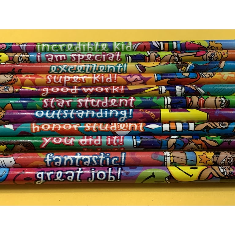 Pencils: Classroom Reward Motivational Assortment - Set of 144