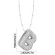 thumbnail image 1 of Collar Colgante de Oro Collar de Carta Incrustado con Collar de Cobre Hueco, Collar Colgante de Diamante de Carta Collar de Carta de Oro, 1 of 3