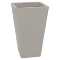 thumbnail image 2 of Ecobo 21.7 inches Eco-Friendly Rectangular Pot Planter, Elemento Indoor/Outdoor use, Durable, Versatile & Lightweight, Designed by Brazilian Artisans, Contemporary All-Weather Design - Gray, 2 of 8
