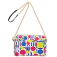 thumbnail image 2 of FORMRS Women Crossbody Purse with Chain Strap Vegan Leather Shoulder Handbag, Red Retro Shapes, 2 of 7