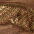 thumbnail image 5 of VHC Brands Tea Cabin Jute Rectangular Rug 60x96 Country Braided Flooring, Moss Green and Deep Red, 5 of 11