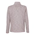 thumbnail image 5 of North End NE415W Women's Eclipse Jacquard Quarter-Zip Pullover-Burgundy Heather-XS, 5 of 6