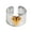 Silver, variant on Trendy Colorful Heart Open Rings Adjustable Fit Rings Sturdy And Lightweight For Everyday Wear And Special Occasions