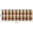 thumbnail image 7 of Brown Beige Green and Red Checkered Pattern Kitchen Rug Mat,Kitchen Runner Rugs Non Skid Washable,Decorative Kitchen Floor Mats for Kitchen,Sink,Laundry,17"x47.2", 7 of 7