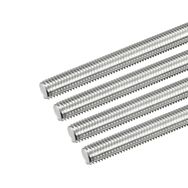 Unique Bargains Fully Threaded Rod M12 x 180mm 1.75mm Thread Pitch 304 Stainless Steel Right Hand Threaded Rods Bar Studs 4 Pack