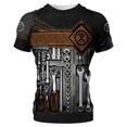 thumbnail image 3 of Camisetas De Máquina De Verano Para Hombre , Mecánico De Moda 3D , Tops De Impresión All Over Unisex , Sueltas , Camisas Deportivas Casuales , 6XL, 3 of 3