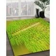 thumbnail image 3 of Ahgly Company Machine Washable Indoor Rectangle Transitional Dark Yellow Green Area Rugs, 3' x 5', 3 of 7